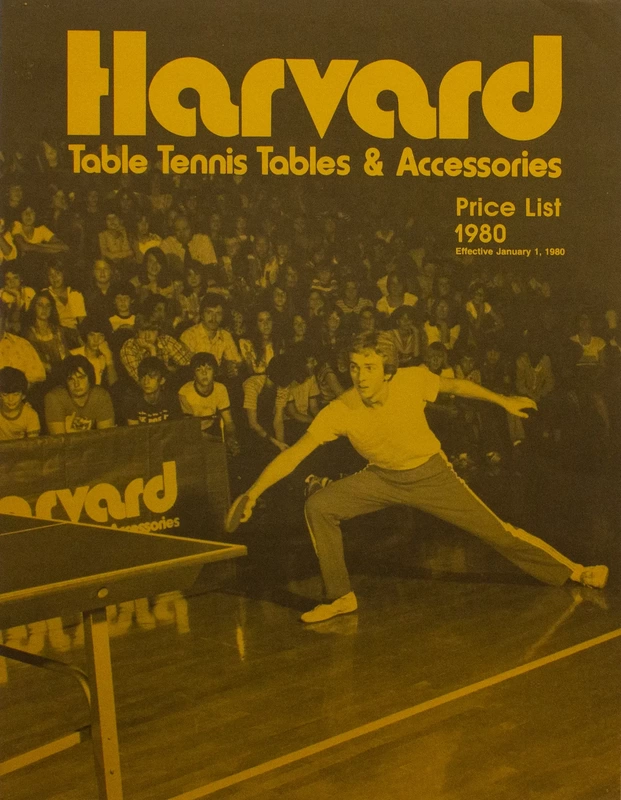 1980 Harvard Table Tennis Price List Poster